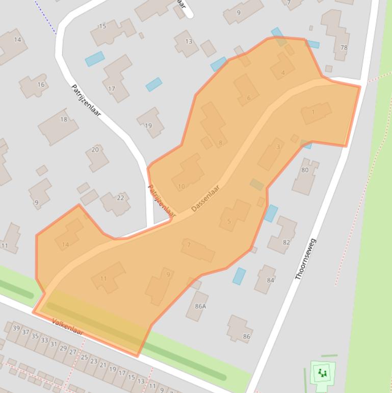 Kaart van postcodegebied 4854GS.