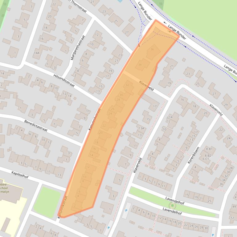 Kaart van postcodegebied 4854KR.