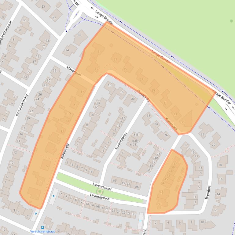 Kaart van postcodegebied 4854KT.