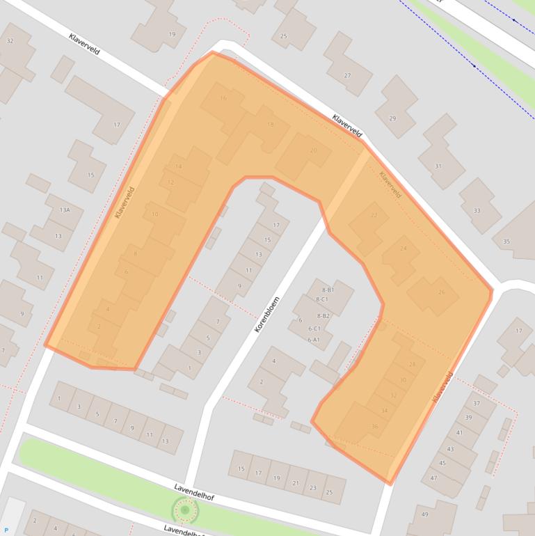 Kaart van postcodegebied 4854KW.