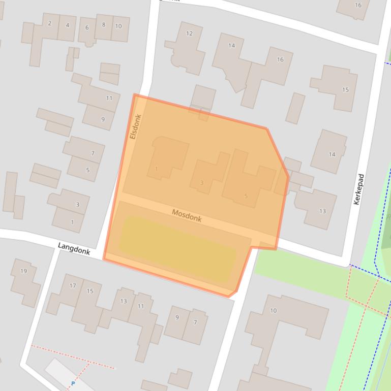 Kaart van postcodegebied 4854LE.