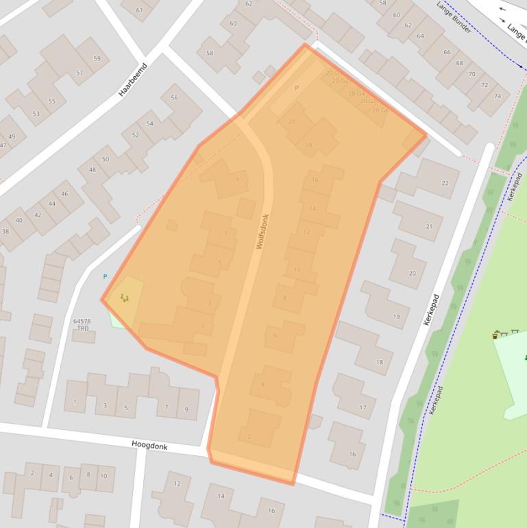 Kaart van postcodegebied 4854LG.