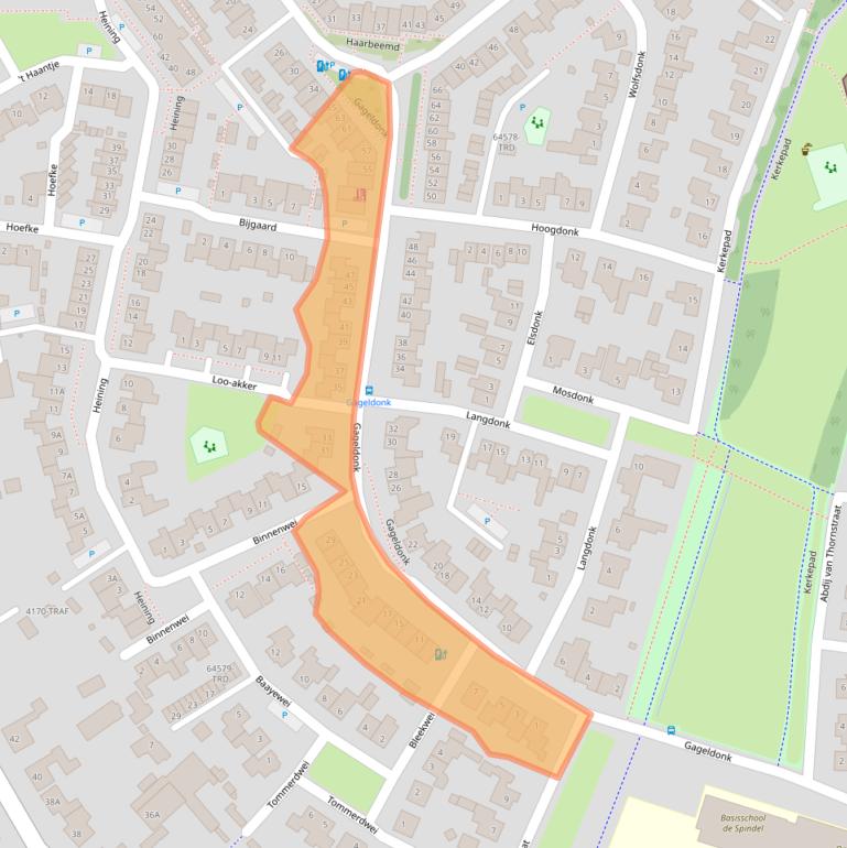 Kaart van postcodegebied 4854LJ.