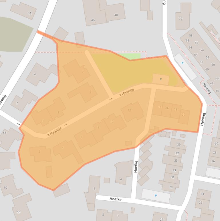 Kaart van postcodegebied 4854MV.