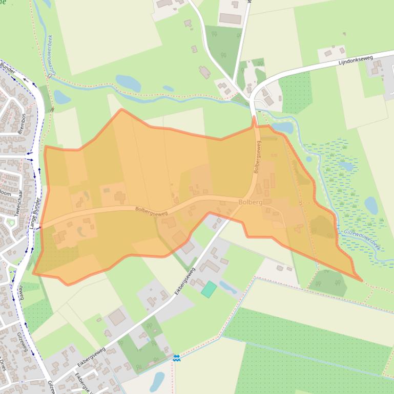 Kaart van postcodegebied 4854NG.