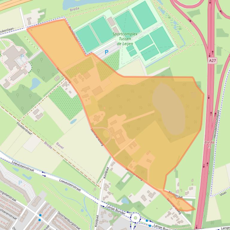 Kaart van postcodegebied 4854PB.