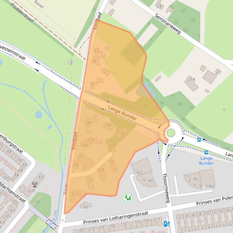 Kaart van postcodegebied 4854PD.