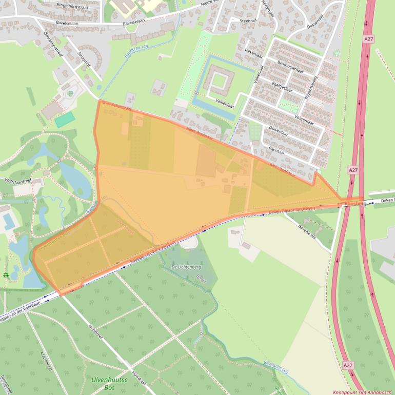 Kaart van postcodegebied 4854PJ.