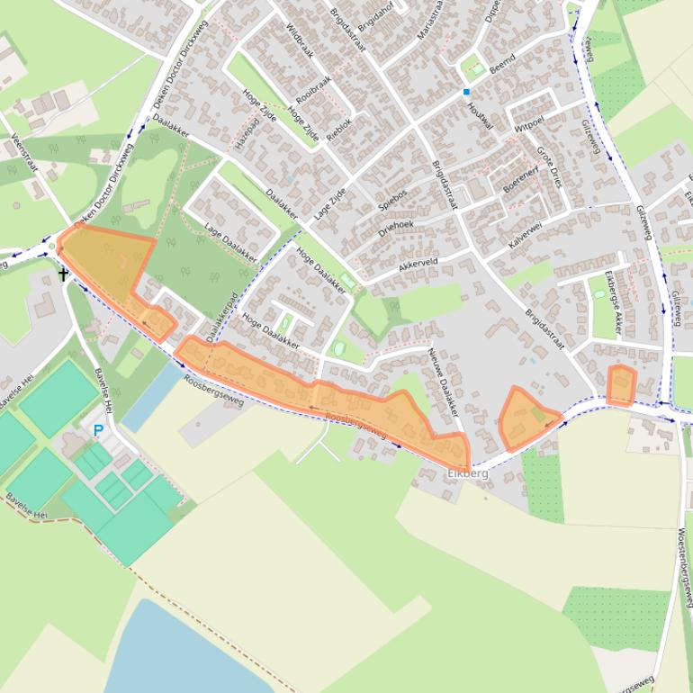 Kaart van postcodegebied 4854PM.