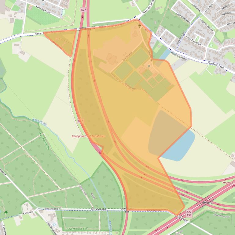 Kaart van postcodegebied 4854PN.