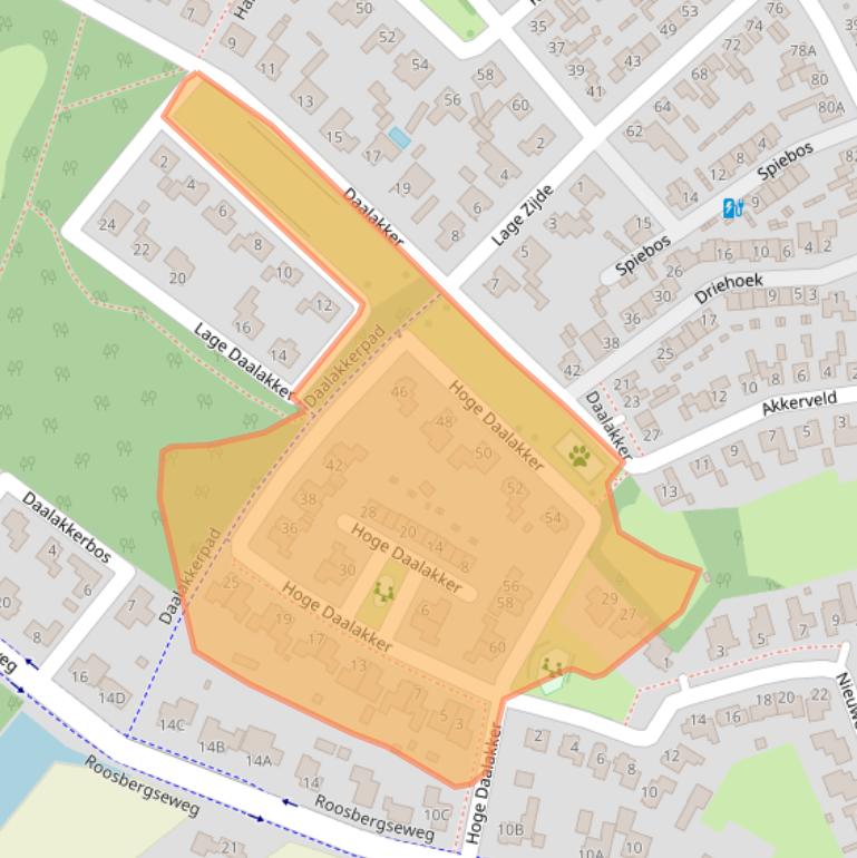 Kaart van postcodegebied 4854PT.