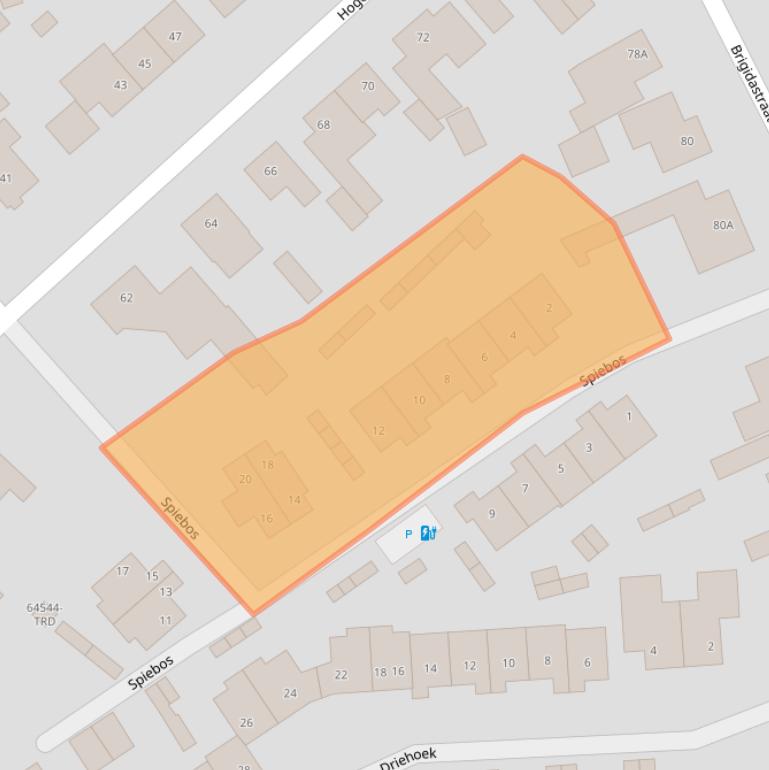 Kaart van postcodegebied 4854RK.