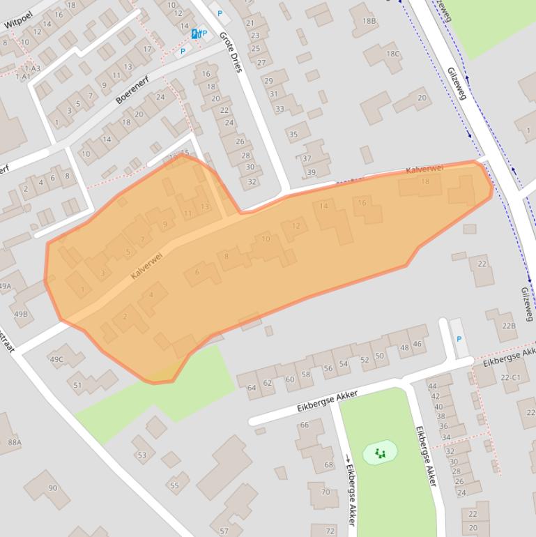 Kaart van postcodegebied 4854RP.