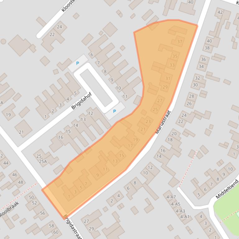 Kaart van postcodegebied 4854SK.