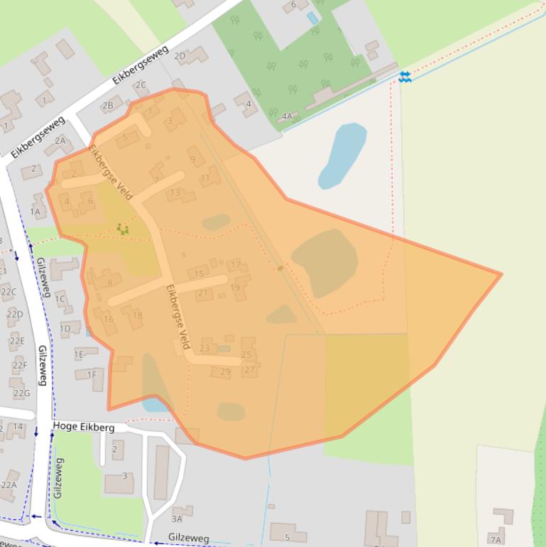 Kaart van postcodegebied 4854SN.