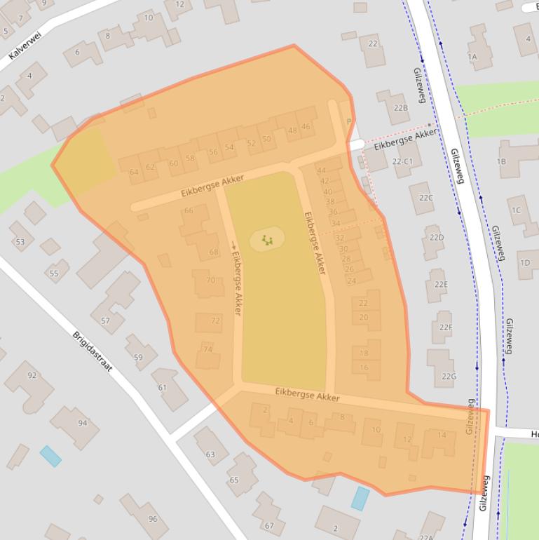 Kaart van postcodegebied 4854SP.