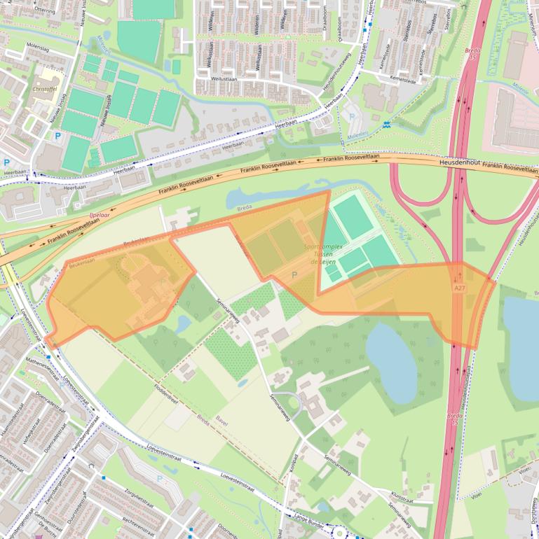 Kaart van postcodegebied 4854TA.