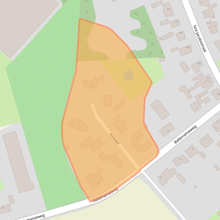 Kaart van postcodegebied 4855AB.