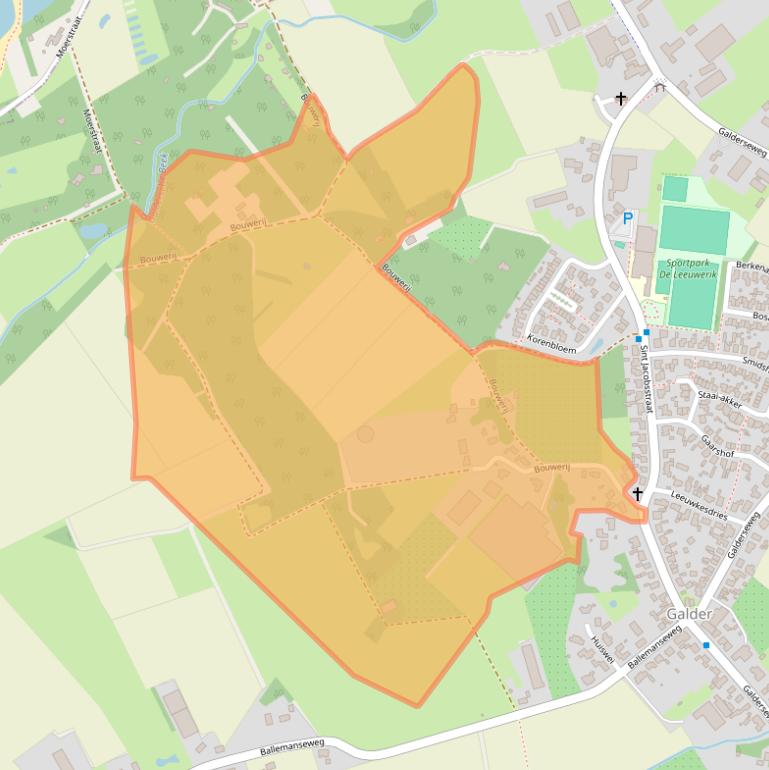 Kaart van postcodegebied 4855AM.