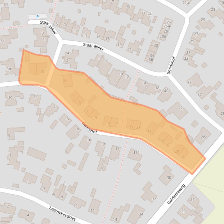 Kaart van postcodegebied 4855AV.