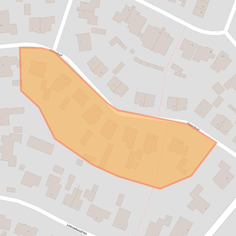 Kaart van postcodegebied 4855AW.