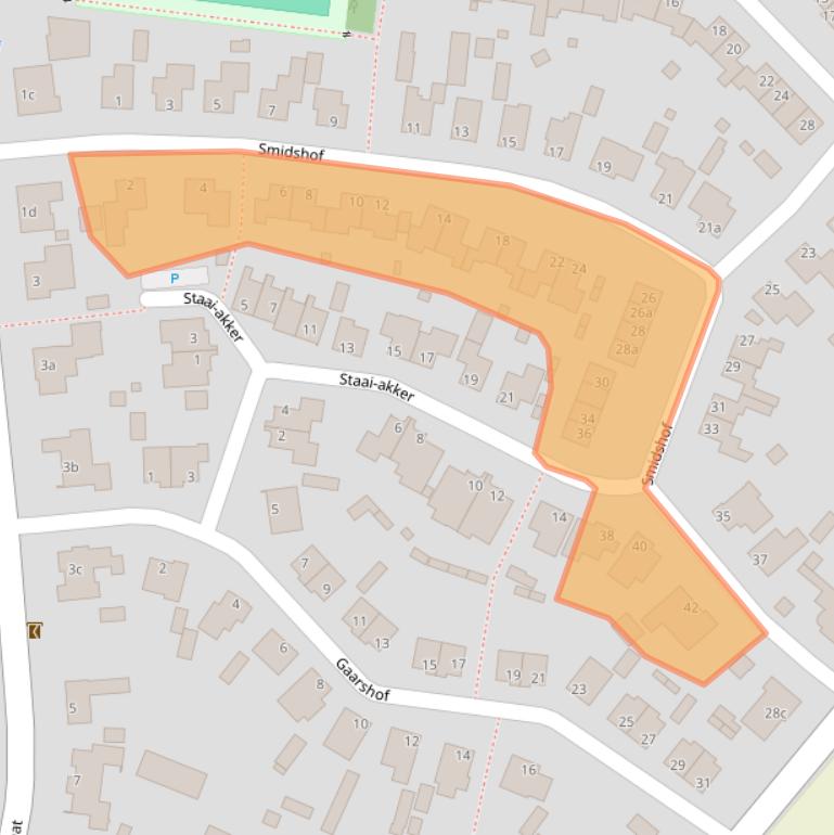 Kaart van postcodegebied 4855AX.