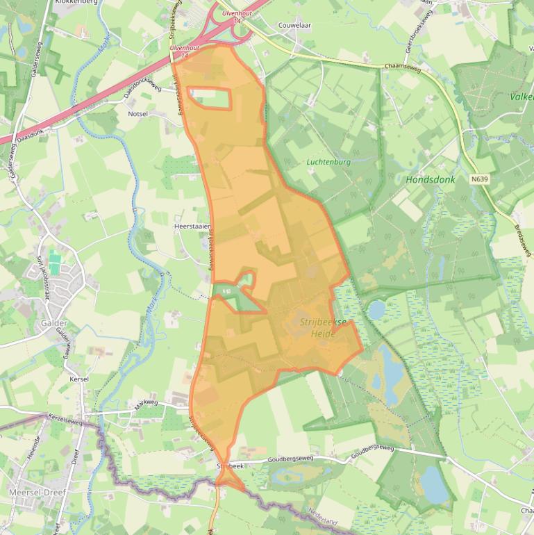 Kaart van postcodegebied 4856AA.