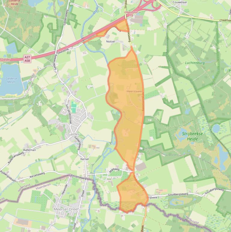 Kaart van postcodegebied 4856AB.