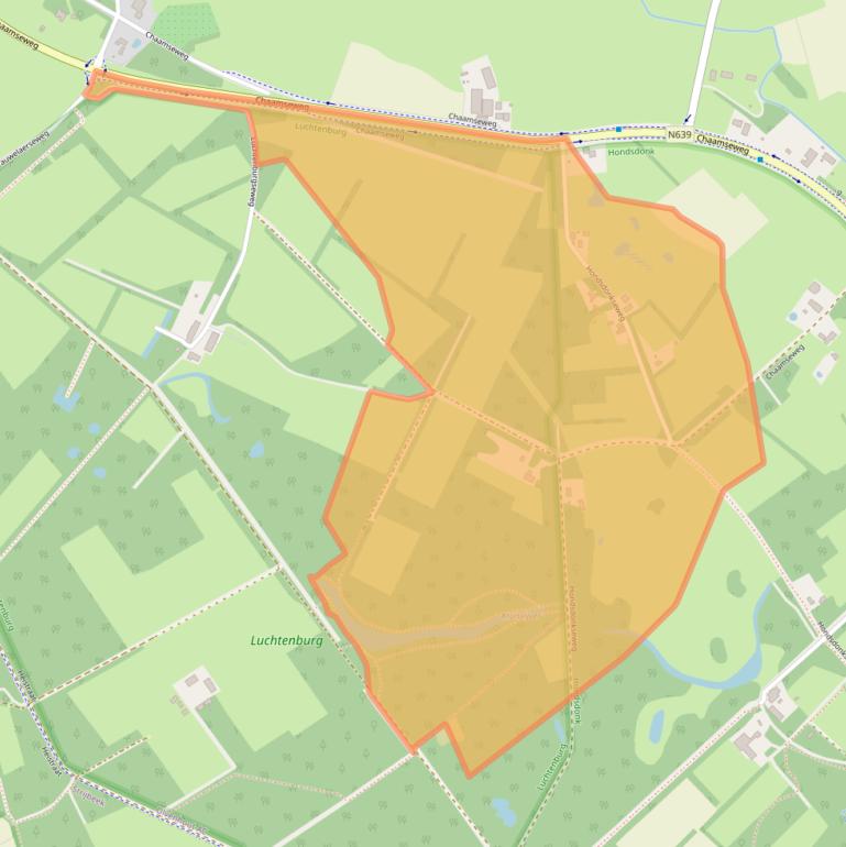 Kaart van postcodegebied 4858RM.