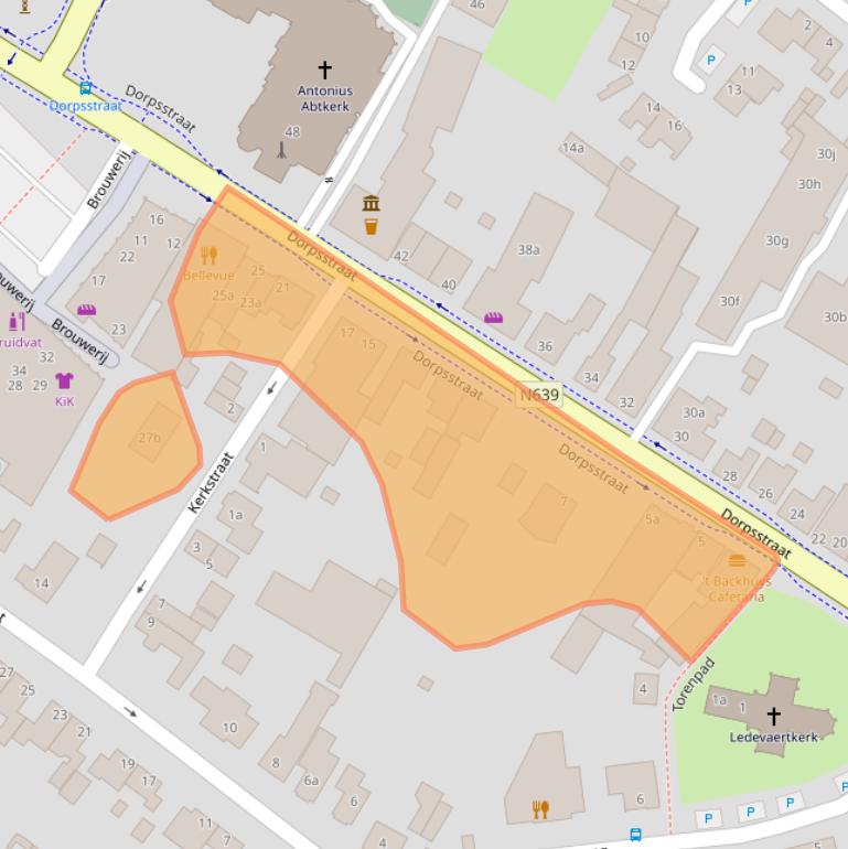 Kaart van postcodegebied 4861AA.