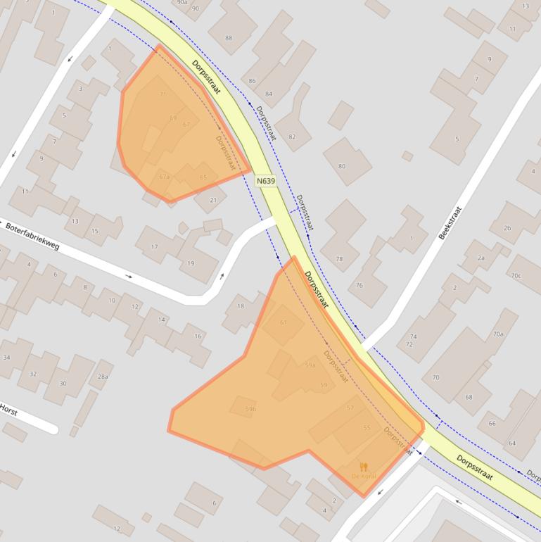 Kaart van postcodegebied 4861AB.