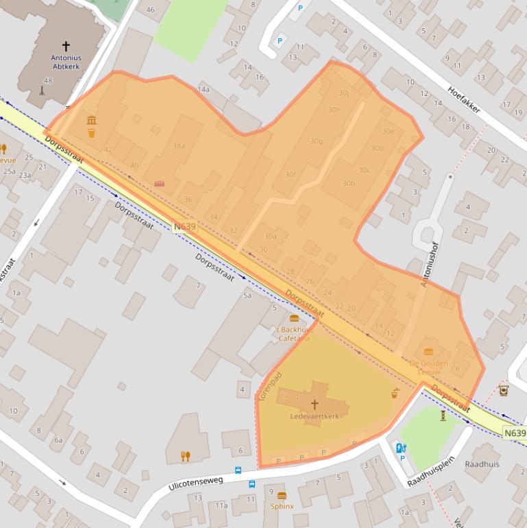 Kaart van postcodegebied 4861AC.