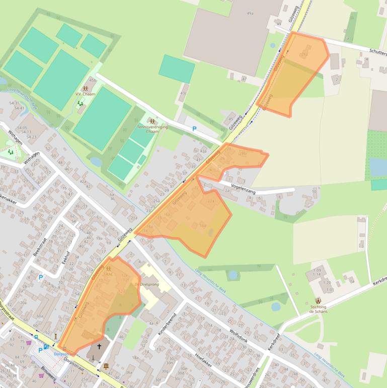 Kaart van postcodegebied 4861AT.