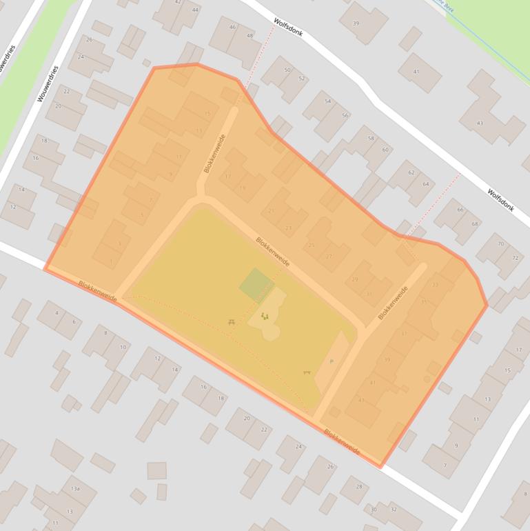 Kaart van postcodegebied 4861BM.