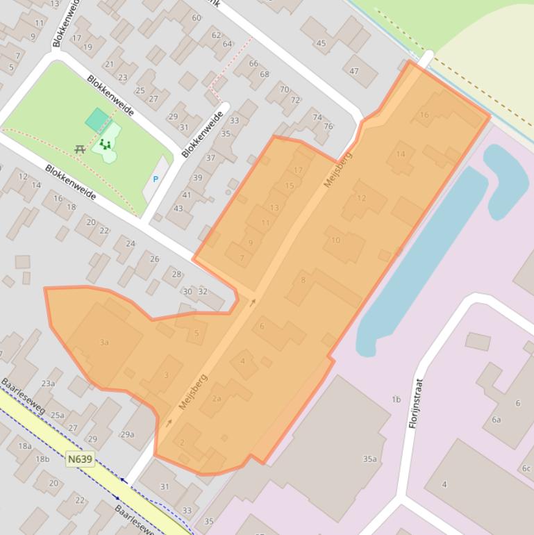 Kaart van postcodegebied 4861BP.