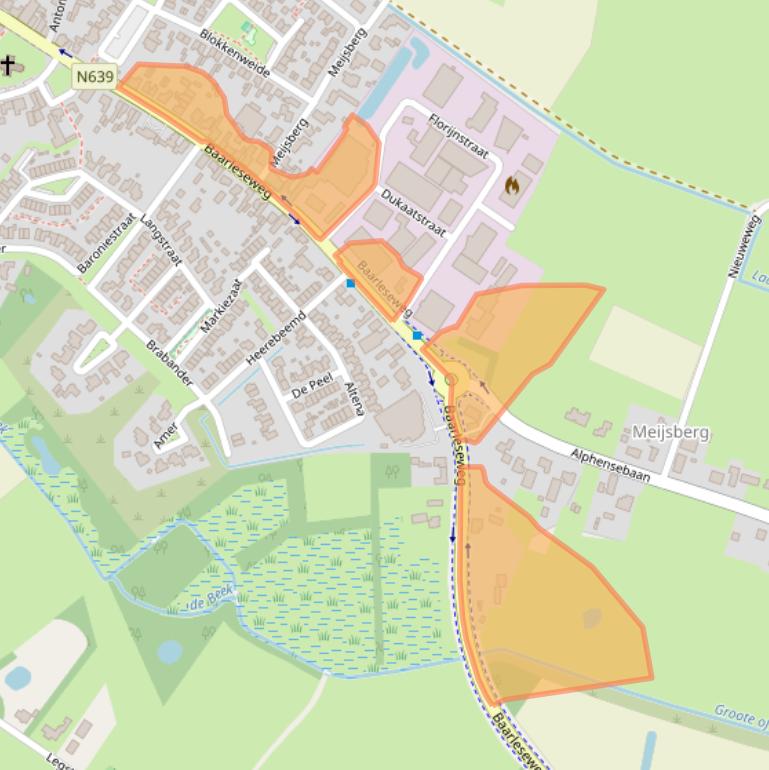 Kaart van postcodegebied 4861BR.