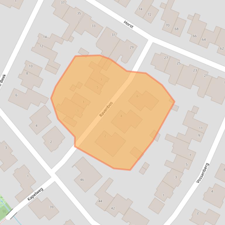 Kaart van postcodegebied 4861EG.