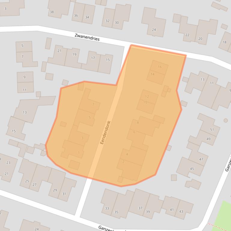 Kaart van postcodegebied 4861EM.