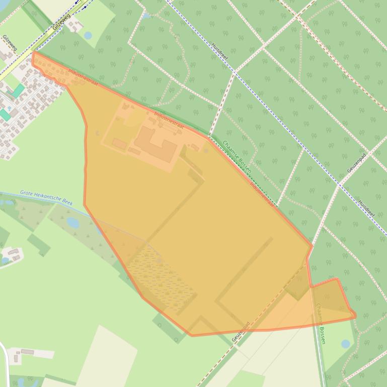 Kaart van postcodegebied 4861PR.