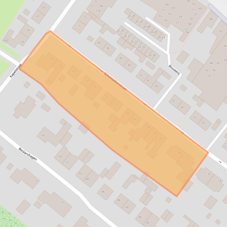 Kaart van postcodegebied 4861SK.