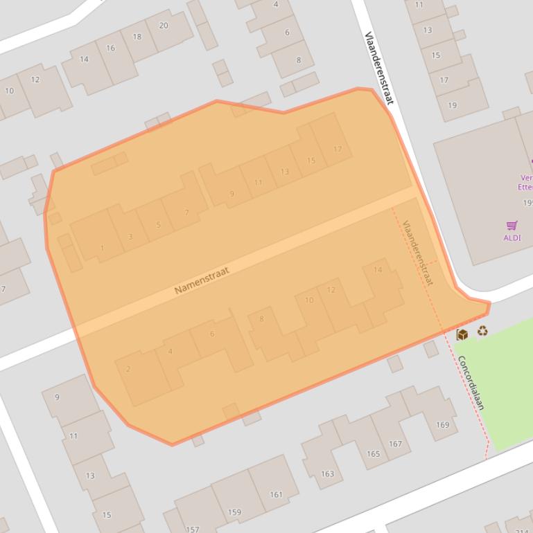 Kaart van postcodegebied 4871AG.