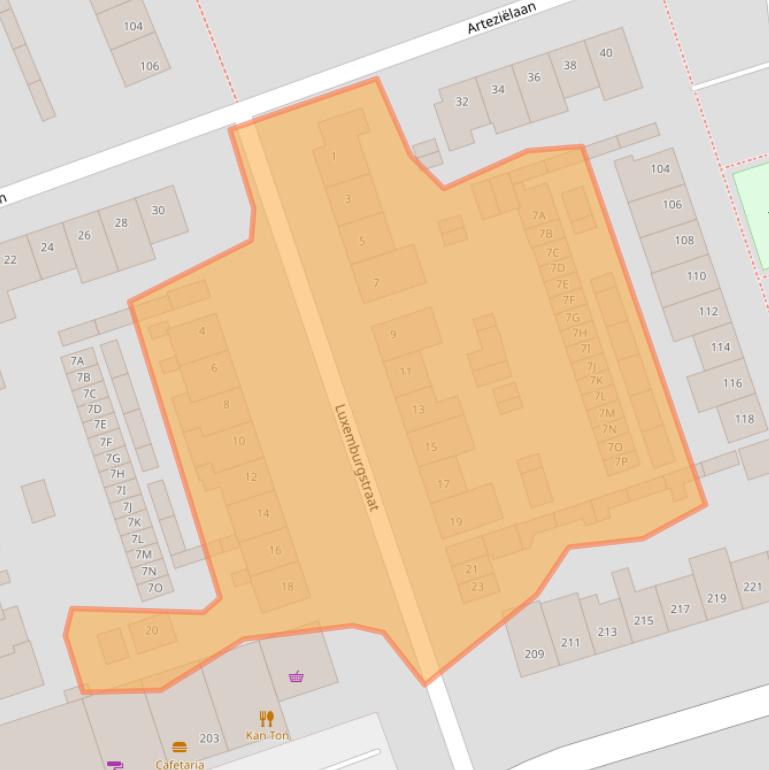 Kaart van postcodegebied 4871AH.