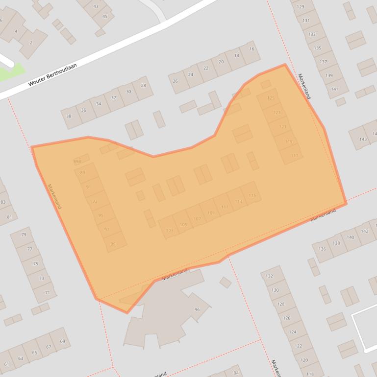 Kaart van postcodegebied 4871AP.