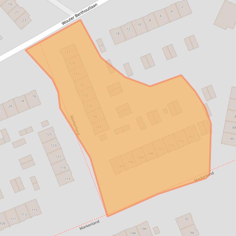 Kaart van postcodegebied 4871AR.