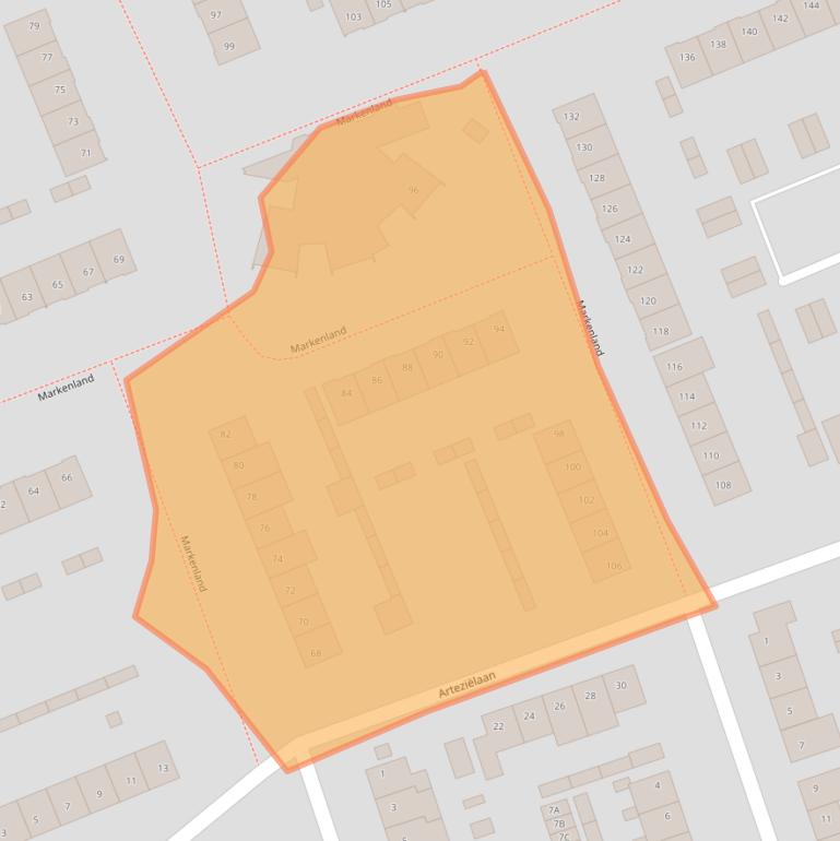 Kaart van postcodegebied 4871AV.