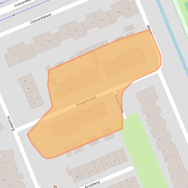 Kaart van postcodegebied 4871BN.