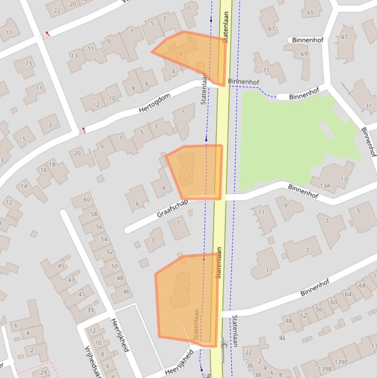 Kaart van postcodegebied 4871BZ.