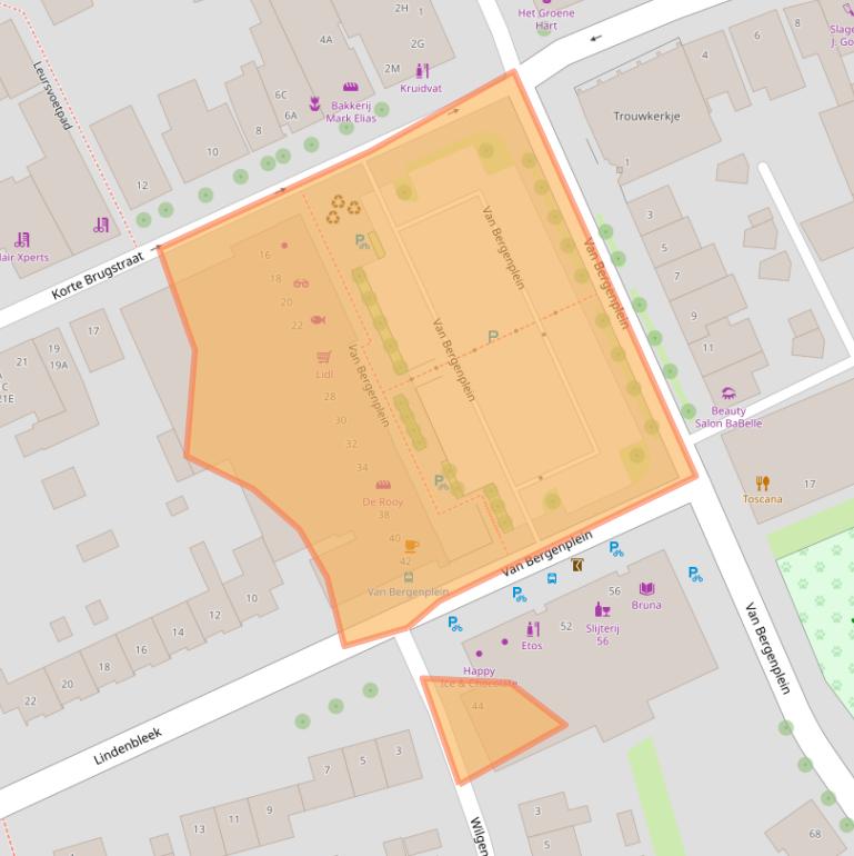 Kaart van postcodegebied 4871CE.