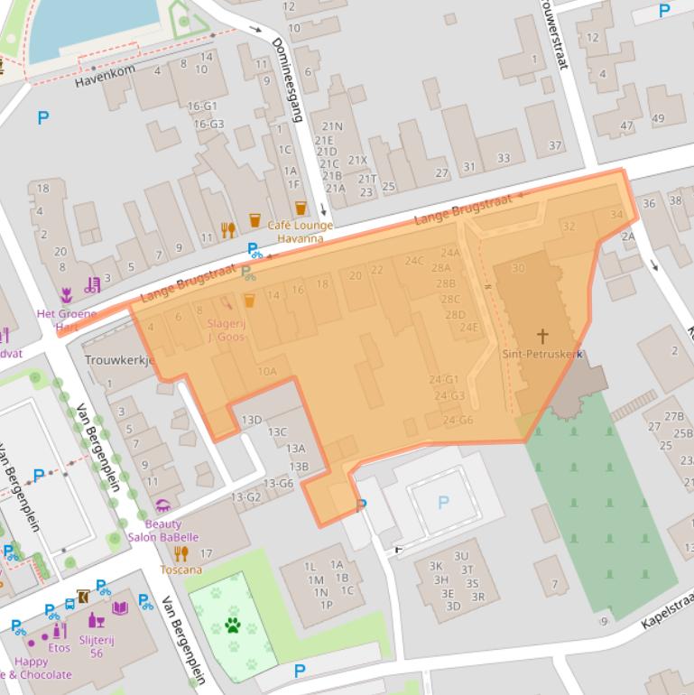 Kaart van postcodegebied 4871CP.