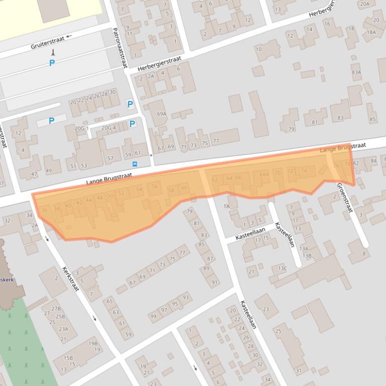 Kaart van postcodegebied 4871CR.